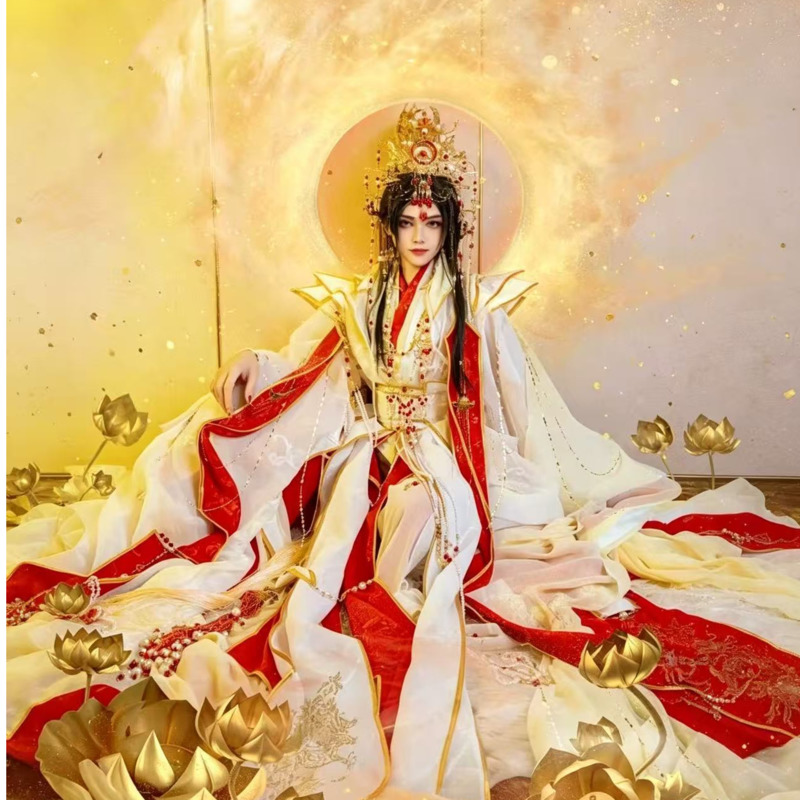 Anime Cosplay Red - The Heavenly Officials Crown Bless Prince