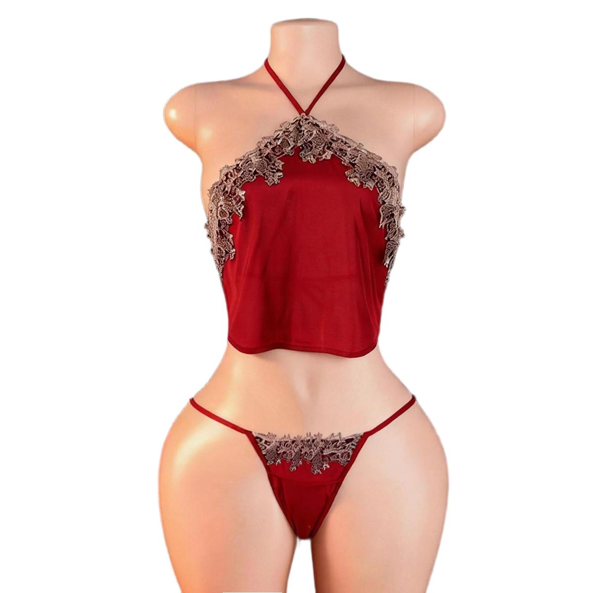 Anime Cosplay Red - Court Red Bellyband with Panty Sling