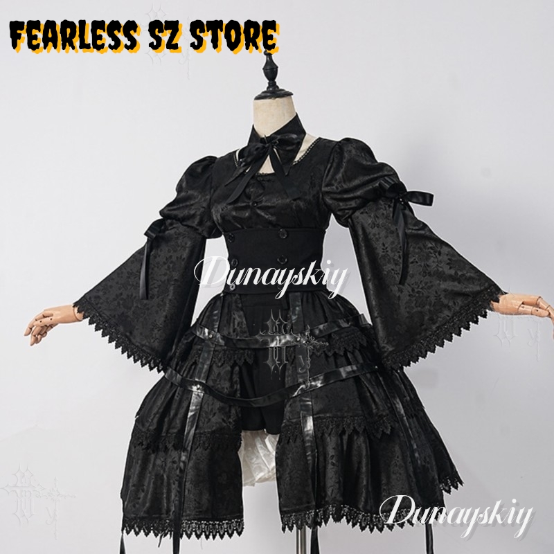 Girl Gothic Dress Halloween Ca - đánh giá và giá Anime Cosplay Black Girl