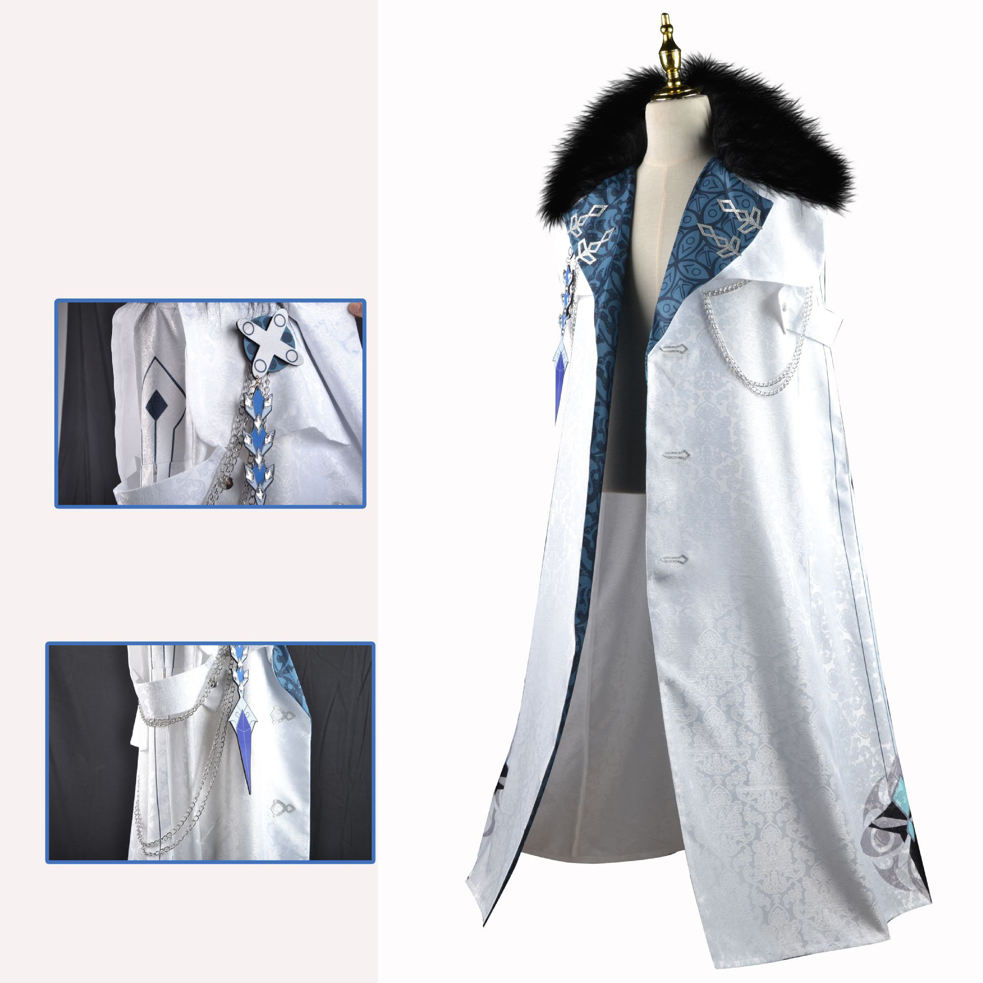 Fatui Harbinger Cosplay Costum - đánh giá và giá Bleach Captain Coat
