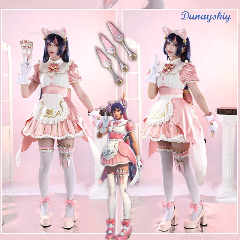 Halloween Party Pink Outfits O - đánh giá và giá Anime Cosplay Cat