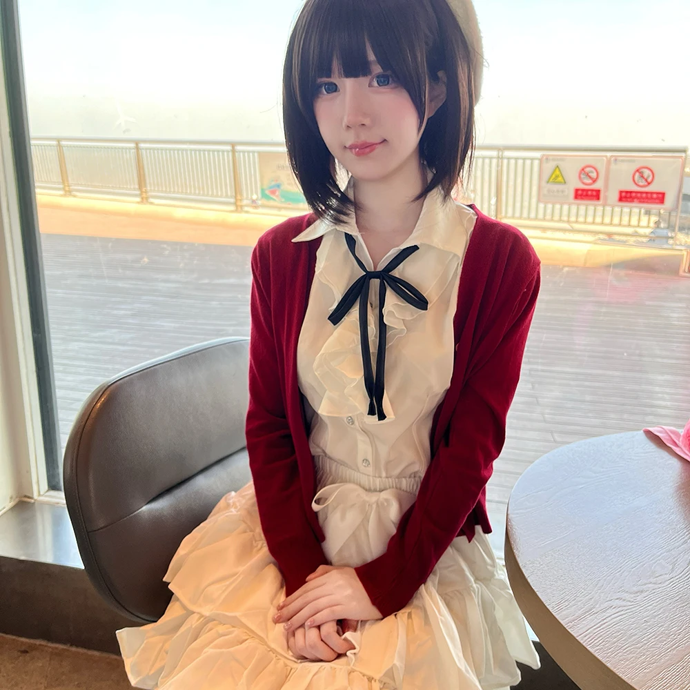 Girl Red Coat Shirt Skirt Set  - đánh giá và giá Anime Cosplay Red