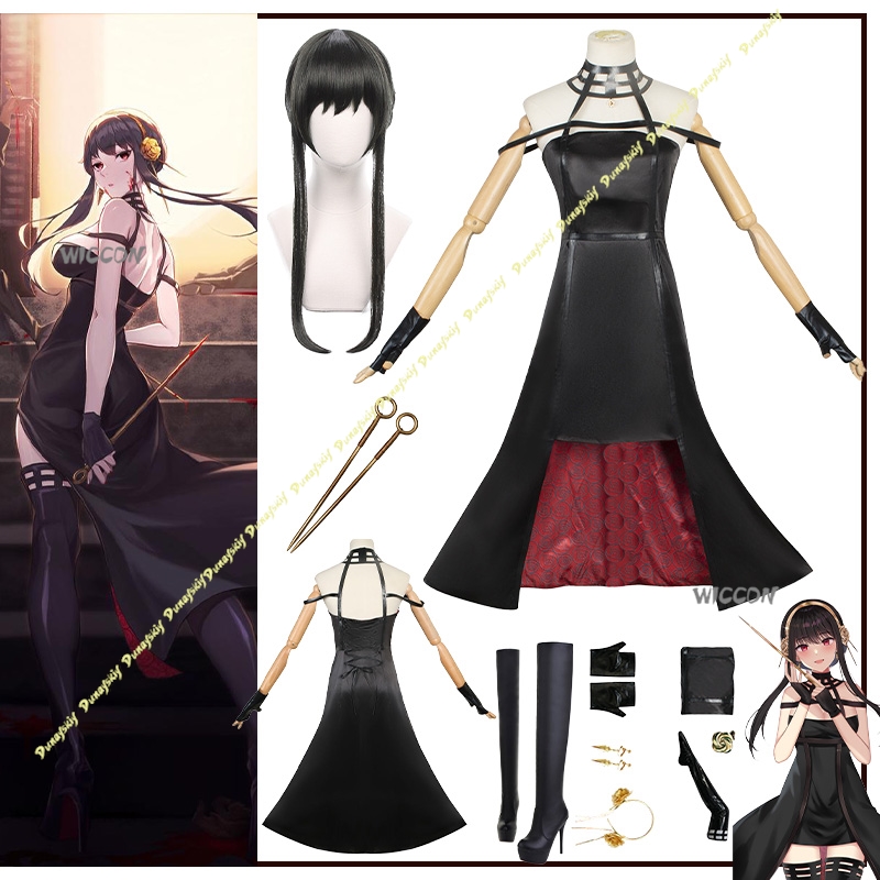 Anime Suit Yor Forger Cosplay  - đánh giá và giá Anime Cosplay Black Girl