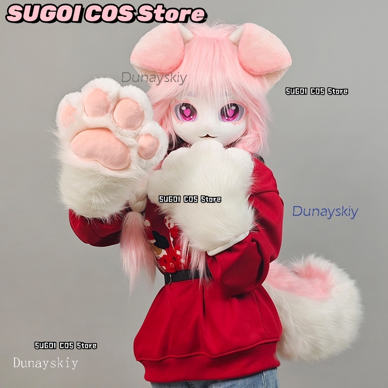 aBcSCS*Fursuit Head Kigurumi C - đánh giá và giá Anime Cosplay Cat