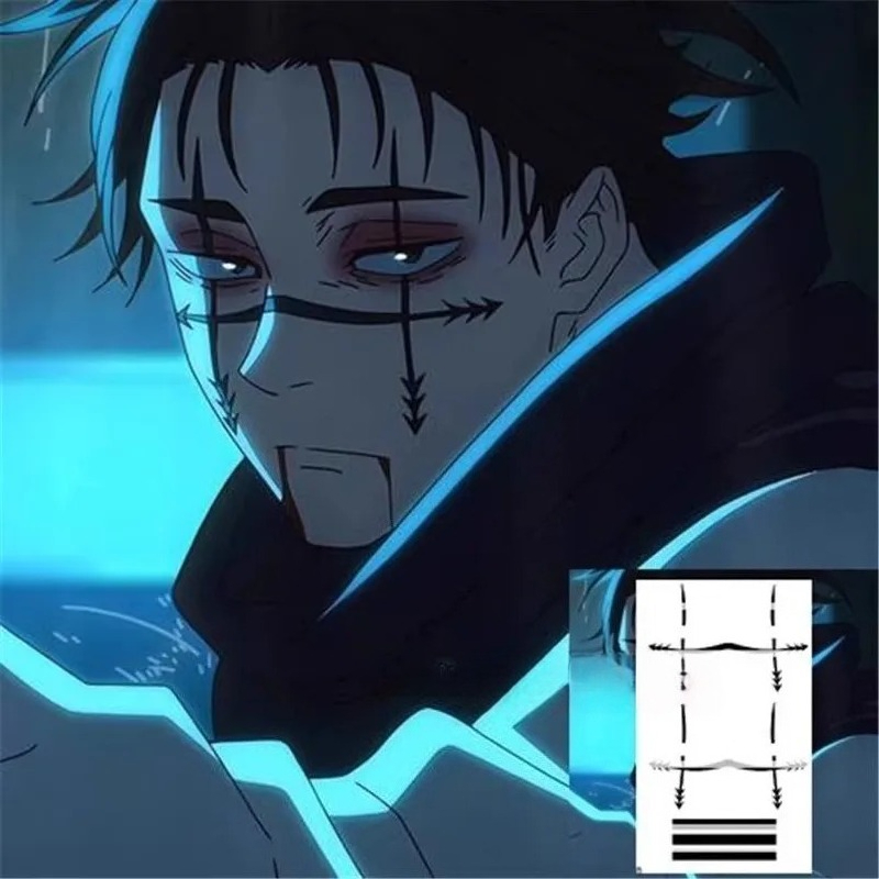 Choso Tattoo Sticker Anime Juj - đánh giá và giá Jujutsu Kaisen Uniform